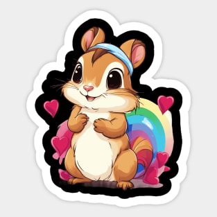 Love Squirrel Sticker